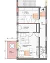 Grundriss 2,5-Zimmer-Wohnung mit Balkon im 1.OG - 