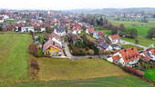 Luftbild - Ca. 558 m² großes Grundstück mit Blick ins Grüne. In Ilmmünster zwischen München und Pfaffenhofen.