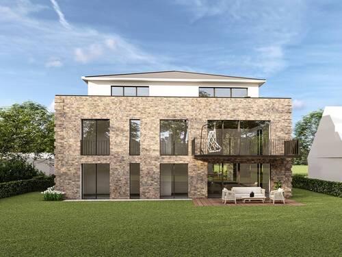 Ansicht West - Etagenwohnung in Ahrensburg