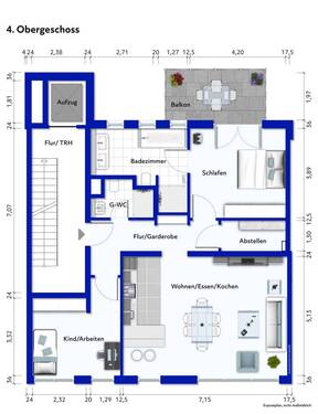 Wohnungsgrundriss - Im Herzen von Koblenz! - 375.000,00&nbsp;EUR Kaufpreis, ca.&nbsp; 94,00&nbsp;m&sup2;&nbsp;Wohnfl&auml;che