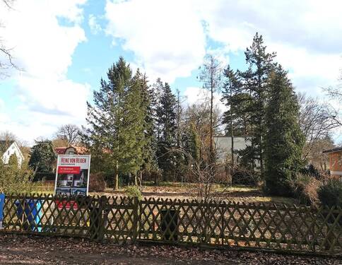 Blick auf das Grundstück - Grundstück zum Kaufen in Strausberg