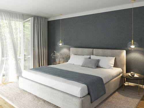 Visualisierung_Schlafzimmer - 3 Zimmer Etagenwohnung zum Kaufen in Freiburg im Breisgau