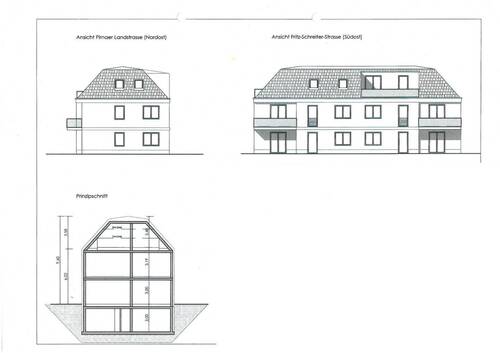 Ansichten und Schnitt Haus 2 - 