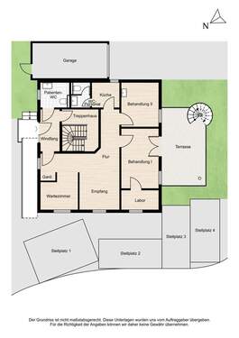 Grundriß EG Praxis - 