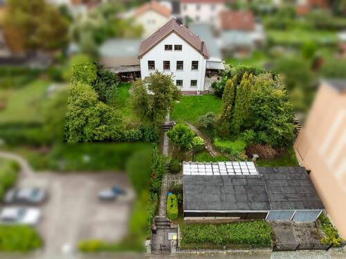Überblick über das rund 842 m² große Grundstück - 5 Zimmer Einfamilienhaus in Weimar