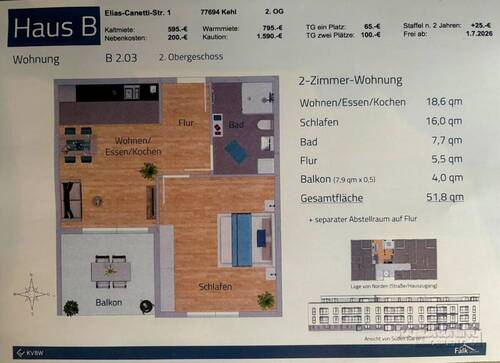 Plan m. Kosten - 