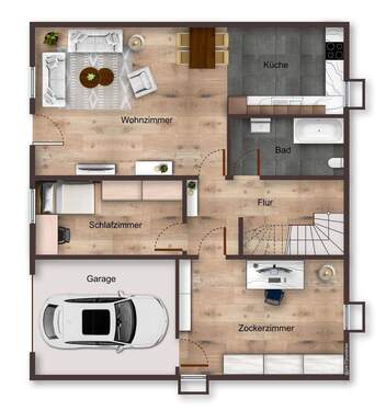 KG Souterrain mit Einliegerwohnung - 