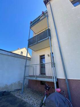 Blick zum Balkon hofseitig - 