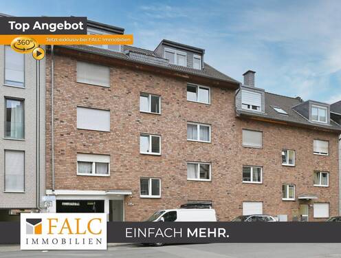 Hausansicht - Seltenheitswert, Etagenwohnung mit Tiefgaragenstellplatz in Köln Bayenthal!