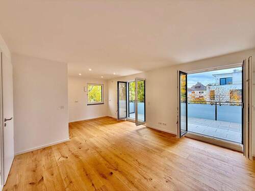 Wohnzimmer & Küche - Neubau deluxe - bezugsfrei und außergewöhnlich!