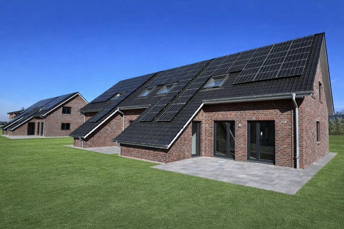 Außenansicht - Beispiel - Bild KI-erzeugt - Exklusiver Erstbezug - Modernes Mittelreihenhaus mit Charme und Charakter