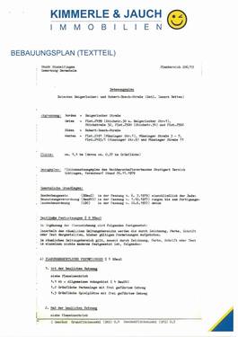 Bplan Textteil S1 - Grundstück zum Kaufen in Sindelfingen