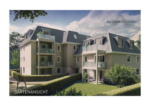 Gartenansicht - Komfortabel wohnen in Herdern - 3-Zimmer-Wohnung mit Terrasse