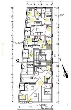 Obergeschoss - Etagenwohnung mit 83,70 m&sup2; in Paderborn zum Kaufen