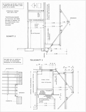 Architekturplan mit detaillierten Maßen - 