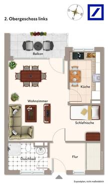 2. Obergeschoss links - 