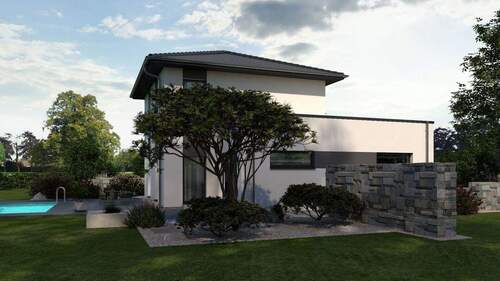 Ansicht Garten - 5 Zimmer Einfamilienhaus in Eppelborn