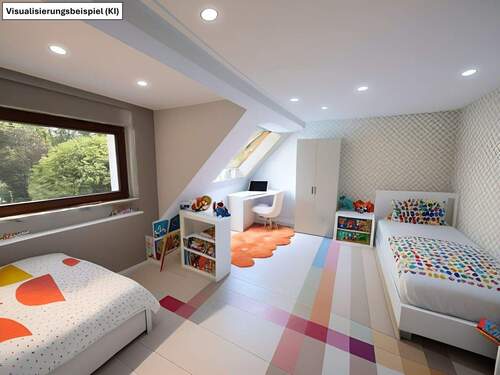 ehemalige Wohnzimmer jetzt Kinderzimmer - 