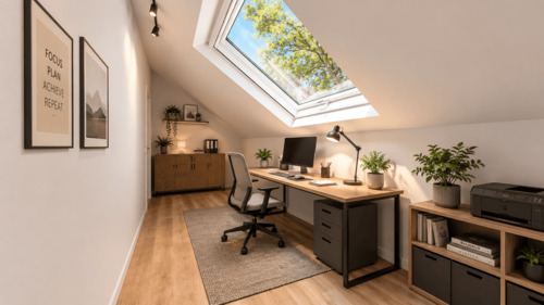 Büro gestaged - 