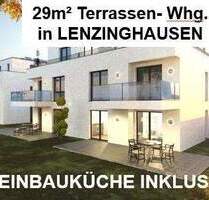 IN LENZINGHAUSEN: 29m² Terrasse. KÜCHE inkl., Bodenbeläge komplett, Kfz- Stellplatz inkl. - Bielefeld Jöllenbeck