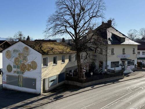 Nord-Westansicht - zentrales Wohn- und Geschäftshaus in sehr guter Lage in Peißenberg-Wörth