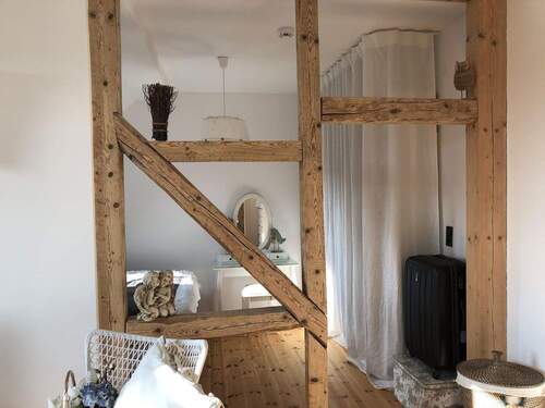 Blick Wohnzimmer Schlafzimmer - 