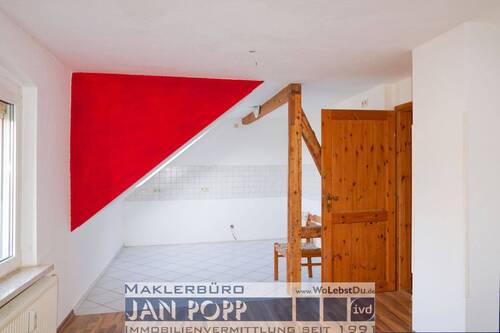 Wohnzimmer-Küche - 4 Zimmer Etagenwohnung zur Miete in Greiz