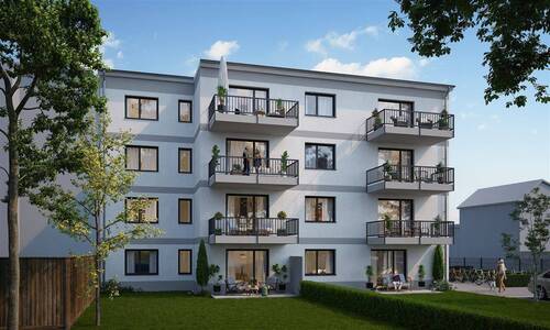 Ansicht 2 - Wunderschöne Neubau-Erdgeschosswohnung mit Gartenanteil. KfW-Förderung möglich