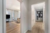 Blick in Wohnen und Ankleide - 