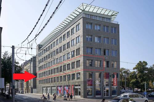 Objektansicht - Zentral gelegene Bürofläche mit ca. 365 m² im 2. OG