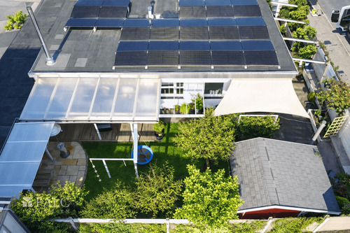 Garten-Vogelperspektive - 