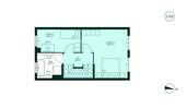 Grundriss 1. Obergeschoss vom Reihenhaus 006 - 
