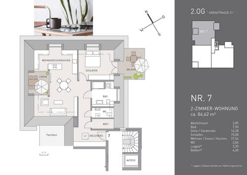 WHG 7 - 2 Zimmer Etagenwohnung zum Kaufen in Freiburg im Breisgau
