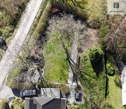 Ansicht Grundstück - Attraktives Baugrundstück mit Vorbescheid für zweigeschossige Bauweise