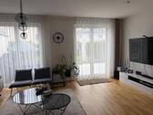 Wohnzimmer - 5 Zimmer Doppelhaushälfte zum Kaufen in Stahnsdorf