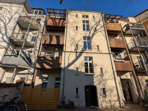Hofansicht - Etagenwohnung mit 65,50 m&sup2; in Leipzig zum Kaufen