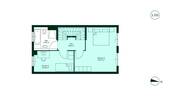 Grundriss 1. Obergeschoss vom Reihenhaus 003 - 
