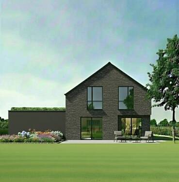 Gartenansicht - Neubauprojekt Roßmühle - Einfamilienhäuser in Hamminkeln