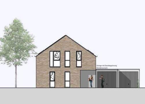 Ansicht Süd EFH - Einfamilienhaus mit 153,00 m² in Hamminkeln zum Kaufen