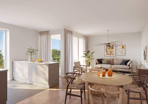 Visualisierung - Wir bauen für Sie den 'Sonnenhof' - Neubau-Dachgeschosswohnung mit 124 m² in Holzhausen