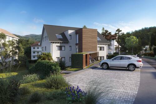 Visualisierung Nordansicht - 3 Zimmer Etagenwohnung zum Kaufen in Zell