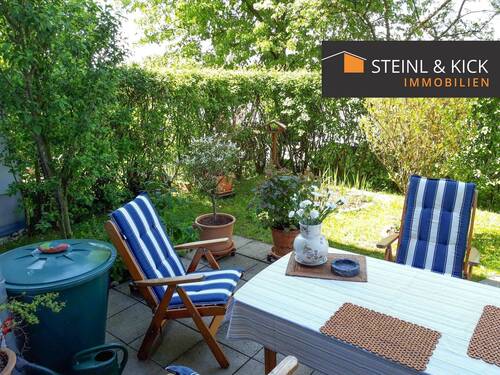 EG-Wohnung mit Terrasse & Garten - Gepflegte Gartenwohnung mit TG-Stellplatz und Wohnrecht
