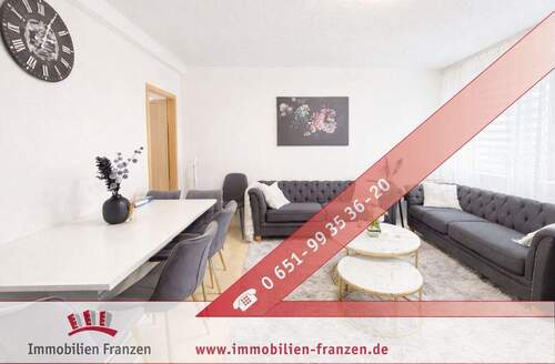 Wohnzimmer - Beliebte Lage in Trier-Süd: Gepflegte 4 ZKB Eigentumswohnung mit Balkon