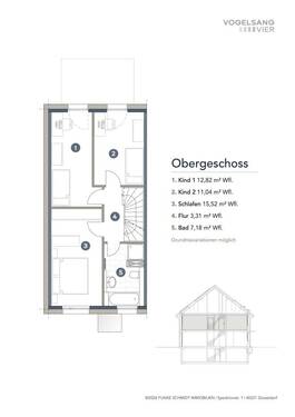 Obergeschoss - Doppelhaushälfte mit 134,40 m&sup2; in Neuss zum Kaufen