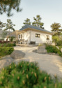 Gartenansicht WD - 2 Zimmer Bungalow in Testorf-Steinfort