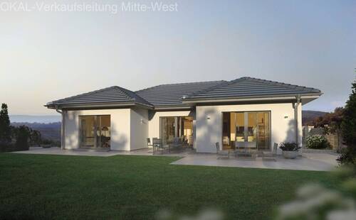 Bungalow 3 W Garten Abend org - 