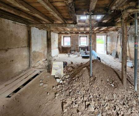 Innenansicht, Blick durch die Haustür zur Straße - 1 Zimmer Einfamilienhaus in Damflos