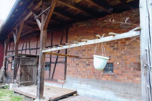 Seitenansicht der Scheune - 