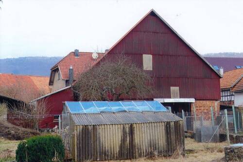 Gewächshaus, Schuppen, Wohnhaus - 