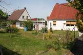 Blick vom Garten - Einfamilienhaus mit 110,00 m&sup2; in Riesa zum Kaufen